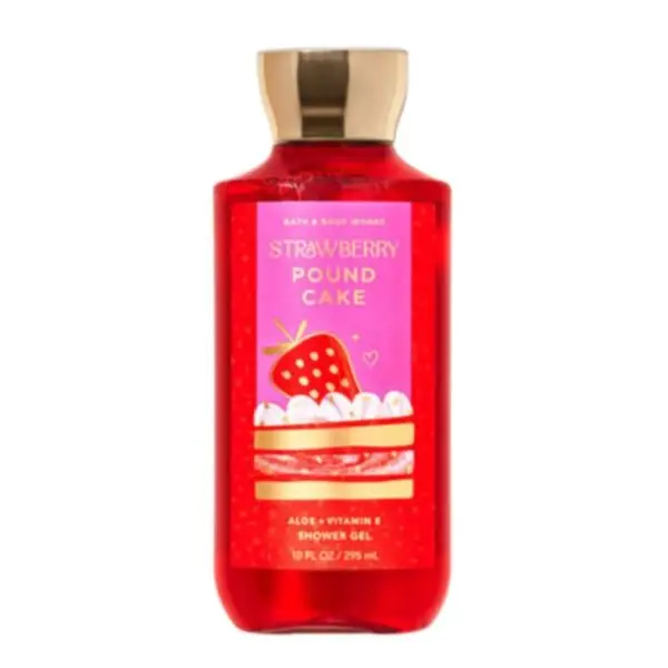 BATH & BODY WORKS - SHOWER GEL - STRAWBERRY POUND CAKE