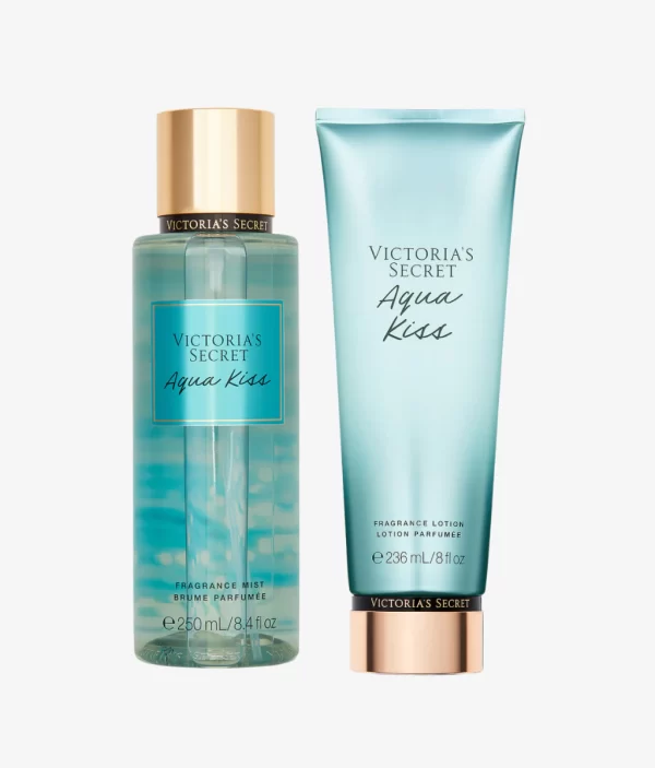 Kit Body Splah + Creme Hidratante Aqua Kiss Victoria’s Secret 236ml+250ml