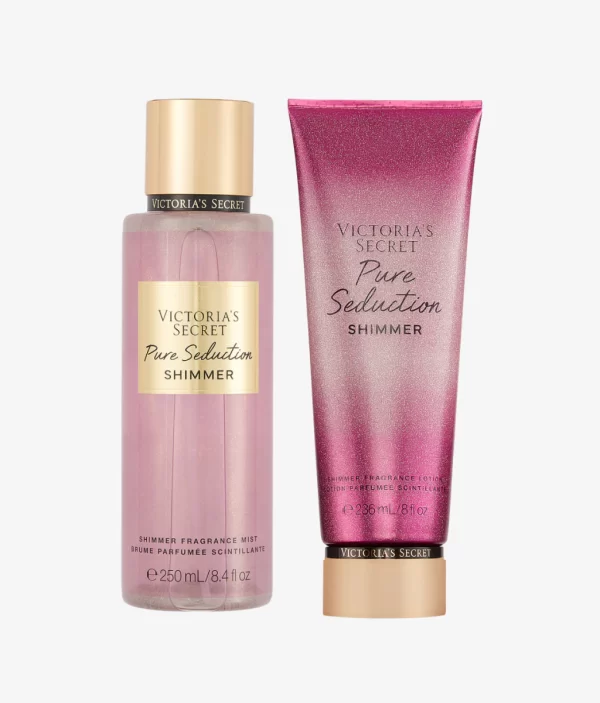 Kit Body Splah + Creme Hidratante Pure Seduction Shimmer Victoria’s Secret 236ml+250ml