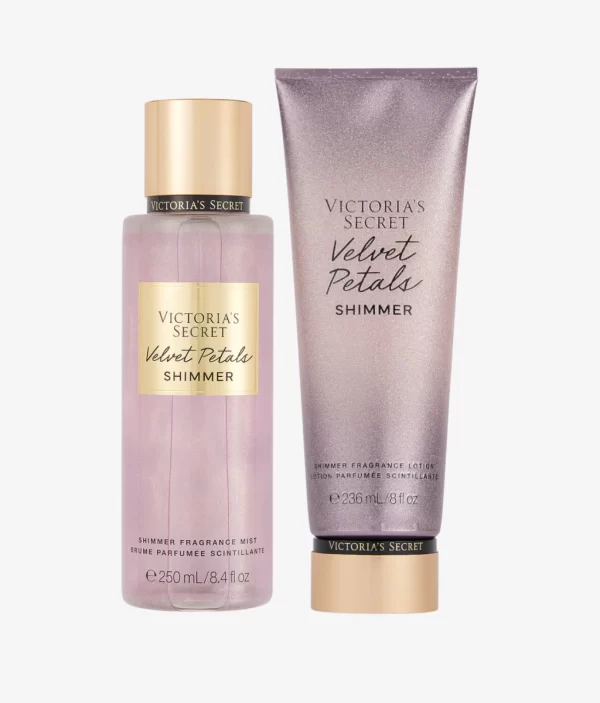 Kit Body Splah + Creme Hidratante Velvet Petals Shimmer Victoria’s Secret 236ml+250ml